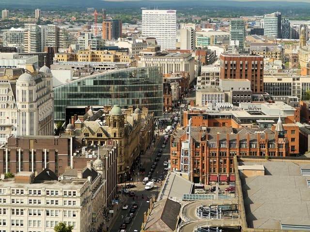 Deansgate in Manchester city centre